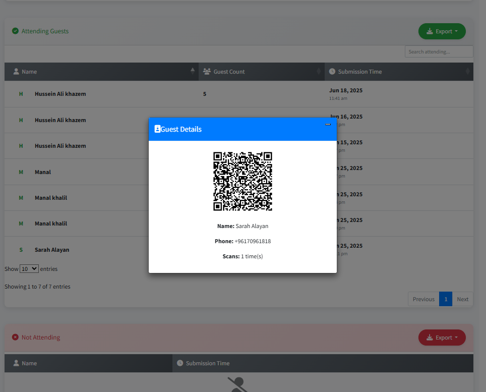 QR Code Scanning